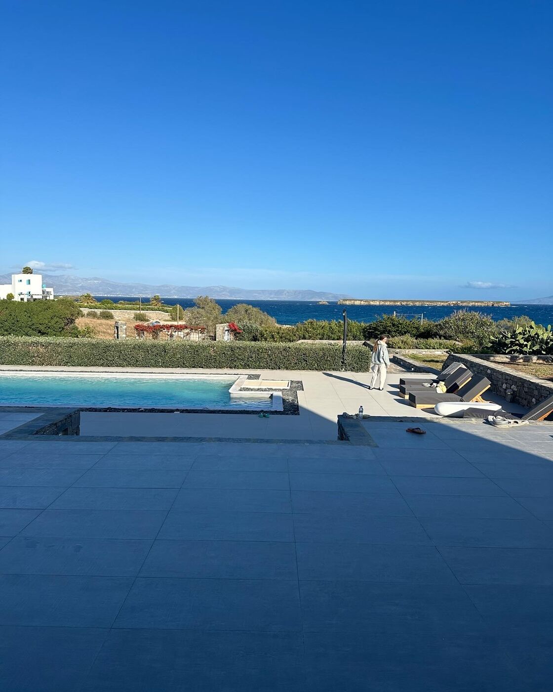 Villa pool overlooking the sea on the Versilia Coast